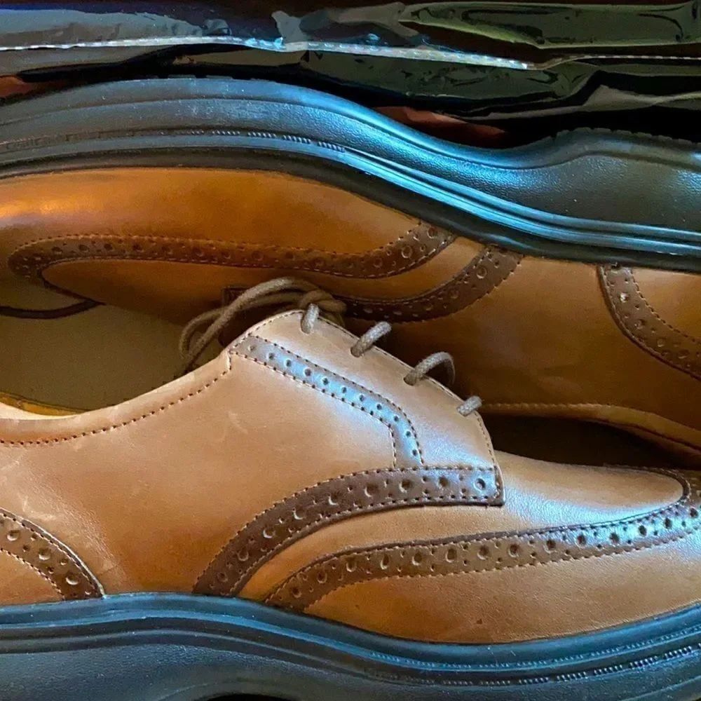 NWOT Dr Comfort Chestnut Brown 8 1/2 W STK 8320 Shoes Comfort Oxford Diabetic - Picture 3 of 12